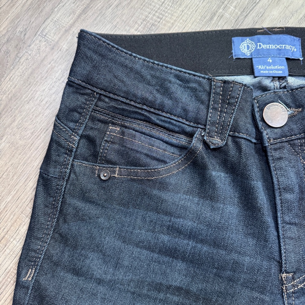 Democracy "Ab"Solution Dark Blue Jeans - Size 4 - Picture 7 of 12